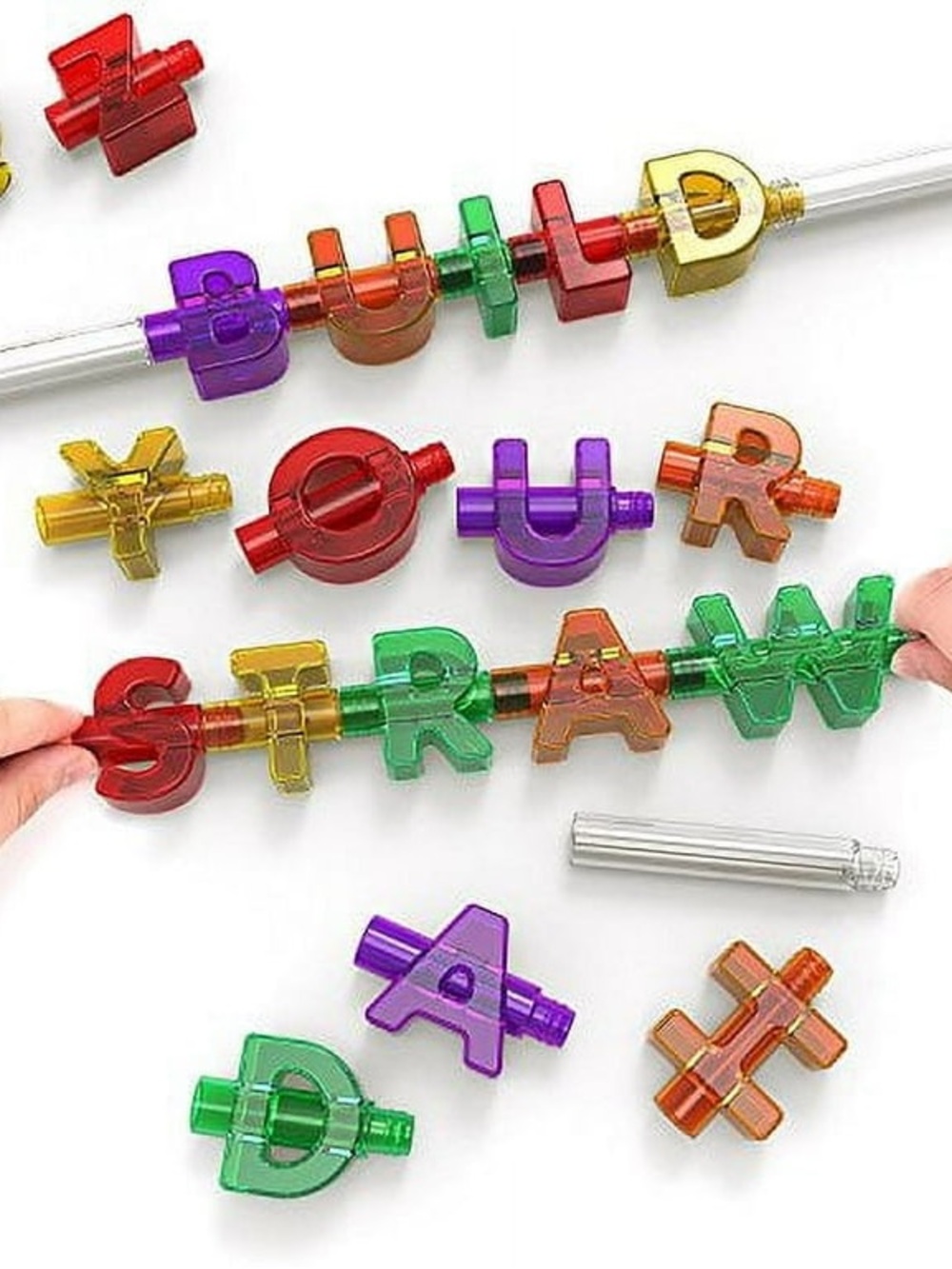 Two Sets of Spelly Straws Reusable Drinking Straws
